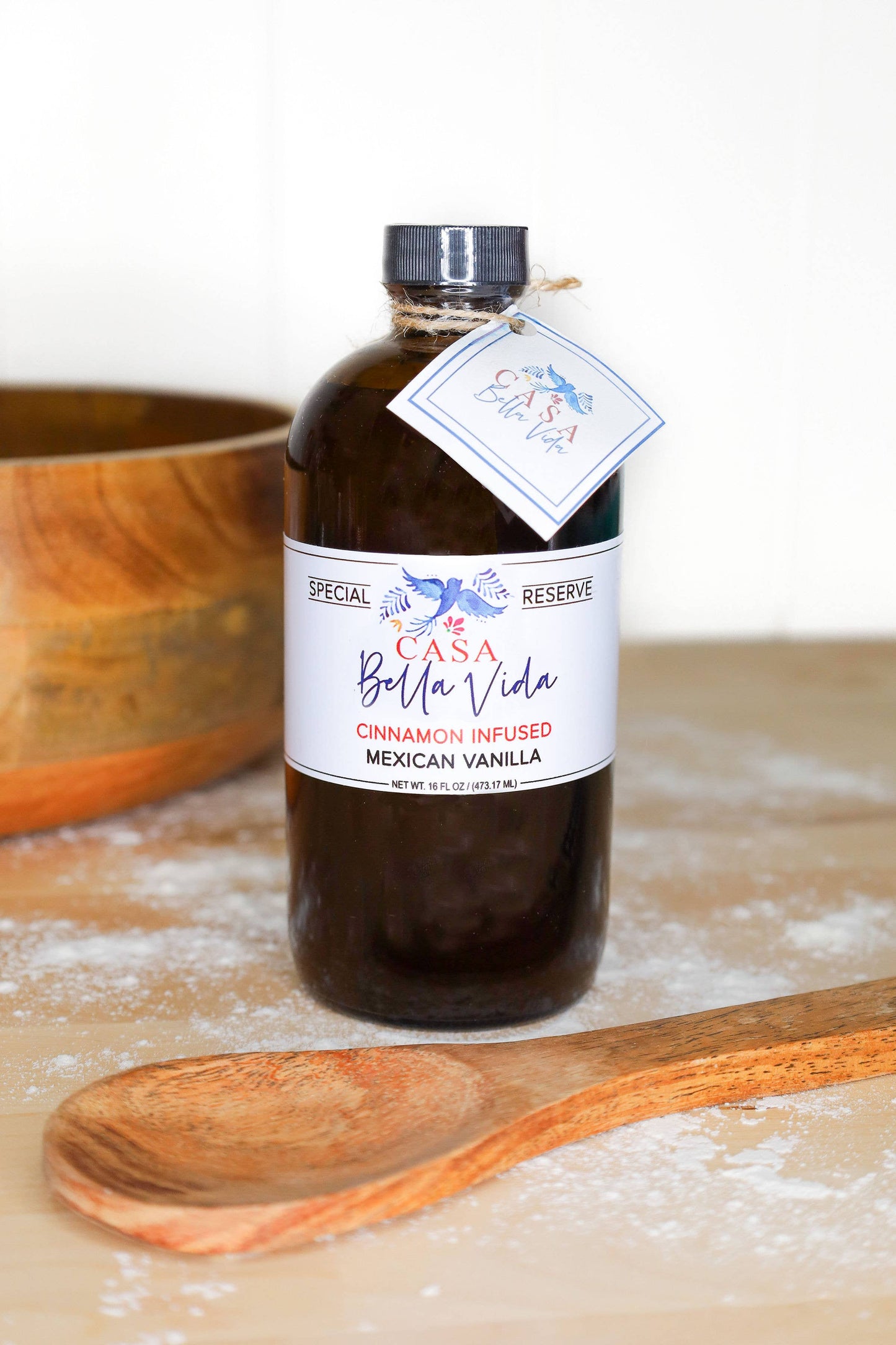 Amazing Cinnamon Infused Mexican Vanilla - 16 Ounce Bottle